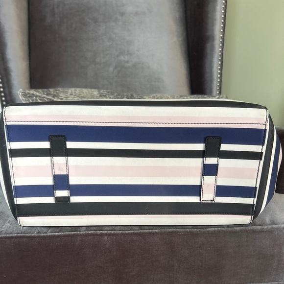 Kate Spade Striped Kaylie Grove street Diaper Baby Bag/ Tote - Picture 3 of 8